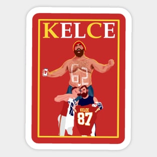 Kelce Brother : Travis KELCE x Jason kelce Sticker